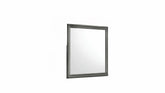 Blaze Modern Style Mirror Made with Wood in Metallic Gray(Only Mirror) same as B009P286643 (CA inventory)