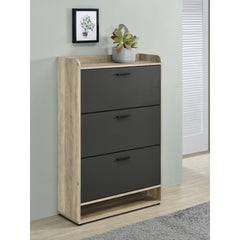 Kyla Grey 3-tier Engineered Wood Shoe Cabinet