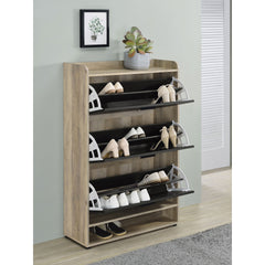 Kyla Grey 3-tier Engineered Wood Shoe Cabinet