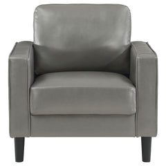 Farallone Grey Upholstered Track Arm Accent Chair