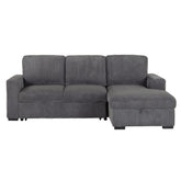 Melody Grey Sectional Without Pullout