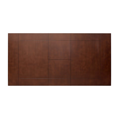 Dark Oak Finish Rectangular 1pc Dining Table with Self-Storing Extension Leaf Wooden Simple Dining Furniture
