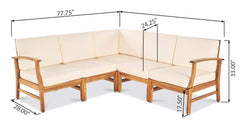 PERLA 6-PCS SOFA SET, CREAM