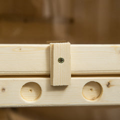 PawHut 5-Tier Wooden Hamster Cage Mice Habitat Rat Habitat with Openable Top, Front Door and Storage Shelf