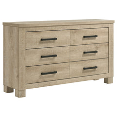 Sansome Weathered Oak 6-drawer Bedroom Dresser