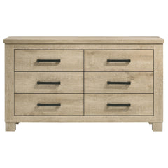 Sansome Weathered Oak 6-drawer Bedroom Dresser