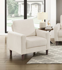 Modern Contemporary Sofa Set 3pcs Comfortable Sofa Loveseat Chair Beige Corduroy Upholstered Cushion Solid Wood Living Room Furniture