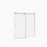 56"-60"W x 72"H Frameless Shower Door, Sliding Shower Door, with Premium 5/16"(8mm) Thick Tempered Glass Shower Enclosure ,Double Side Easy Clean Coat,Chrome Finished With Buffer