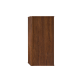 CC0414S305 Striped Walnut Bathroom Floating Side Cabinet, Wall-mounted Storage Cabinet for Small Spaces, Pre-assembled