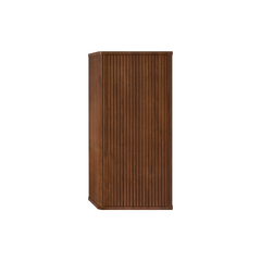 CC0414S305 Striped Walnut Bathroom Floating Side Cabinet, Wall-mounted Storage Cabinet for Small Spaces, Pre-assembled