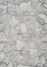 Geometrix GC_DIM1010 Gray 5 ft. 3 in. x 7 ft. 3 in. Area Rug