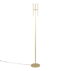 Icicle 65" Modern Swivel Floor Lamp in Gold Metal by LumiSource