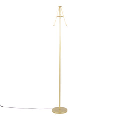 Icicle 65" Modern Swivel Floor Lamp in Gold Metal by LumiSource