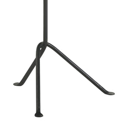 Dark Brown and Gunmetal Accent Table with Tripod Legs