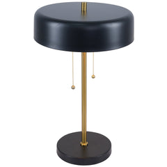 Bedroom Table Lamp Nordic Home Creative Romantic Warm Study Room Desk Bedside Lamp, Obni Table Lamp with Black outer and White inner 110~120V