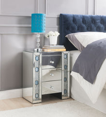 Sonia Mirrored & Faux Agate Stone Finish Accent Table (Assembled)