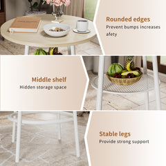 Bar table, equipped with 2 bar stools , with backrest and partition