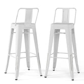 Rayne - 30" Metal Bar Stool (Set of 2) - Distressed White