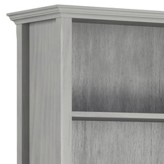 Amherst 30 inch Solid Wood 5 Shelf Bookcase in Fog Grey