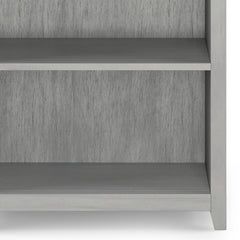 Amherst 30 inch Solid Wood 5 Shelf Bookcase in Fog Grey
