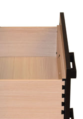 Contemporary Style 5-Drawer Chest Made with Wood in Gray