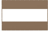 Heavy Duty Outdoor Clear Panel Curtain, 18 oz Waterproof PVC Polyester Curtain, Weather Resistant & Tearproof for Patios, Gazebos, Pergolas, Privacy Screen (8'H x 12'W, Brown)