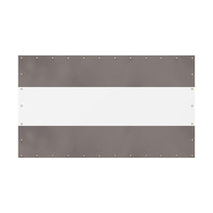 Heavy Duty Outdoor Clear Panel Curtain, 18 oz Waterproof PVC Polyester Curtain, Weather Resistant & Tearproof for Patios, Gazebos, Pergolas, Privacy Screen (10'H x 13'W, Gray)