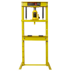 20 Ton Bottle Jack Shop Press, Bend, Straighten, or Press Parts, Install Bearings, U-Joints, Bushings, Ball Joints, and Pulleys,yellow