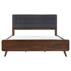 Carson Carrington Dark Walnut Eastern King Platform Bed