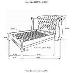 Tamsin Black Queen Bed