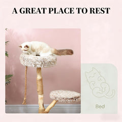 Cat Tree,Cat Tree for Indoor Cats with Wooden Scratching Posts