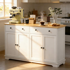 Elegant Style Buffet Cabinet with Storage Drawers,Sideboard, Adjustable Shelves for Your Home