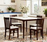 Modern Style Upholstered Kitchen Chairs,Wooden Dining Chairs Set of 2,with Rubber Wood Frame