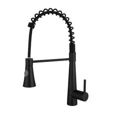 Commercial Black Kitchen Faucet with Pull out Sprayer, Single Handle Single Lever Kitchen Sink Faucet