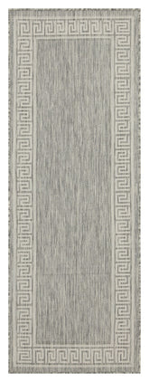 Sunshine GC_HAR2003 Silver 2 ft. 7 in. x 7 ft. 3 in. Indoor/Outdoor Area Rug