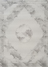 Geometrix GC_DIM1004 Gray 5 ft. 3 in. x 7 ft. 3 in. Area Rug