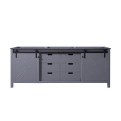 Dark Grey Double Bath Vanity 84 in. W x 22 in. D