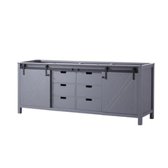 Dark Grey Double Bath Vanity 84 in. W x 22 in. D