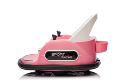 12V ride on bumper car for kids,electric car for kids,1.5-5 Years Old,W/Remote Control, LED Lights, Bluetooth & 360 Degree Spin, Vehicle body with anti-collision padding Five-point Safety Belt,2wd