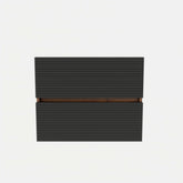 24' Bathroom Vanity with double Soft Black Drawers, Wall Mounted Floating Bathroom Vanity for Modern Bathroom, KD