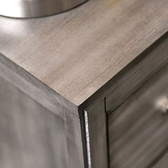 Beautiful 1pc Nightstand Transitional Style Gray Bedside Table Bedroom Furniture