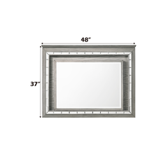 Antares Light Gray Oak Finish Mirror W/Led