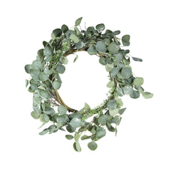 D23.6" Eucalyptus Wreath, Green