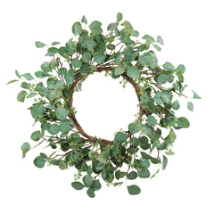 D23.6" Eucalyptus Wreath, Green