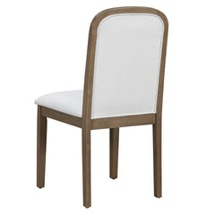 TREXM Vintage Style Dining Chair Set with 4 Upholstered Chairs for Dining Room and Living Room (Espresso)
