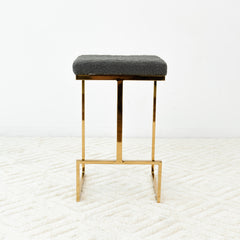 Joel Mid Century Modern Luxury Upholstered Stool