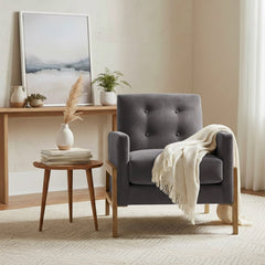 Matson Tufted Back Accent Chair - Coal