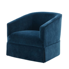 Earl Baltic Skirted Swivel Chair