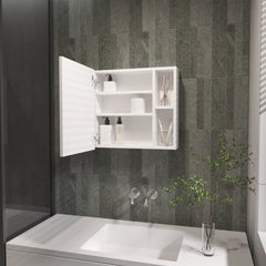 Myrick 2-Shelf Medicine Cabinet with Mirror White