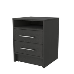 Wenge 2-Drawer Nightstand